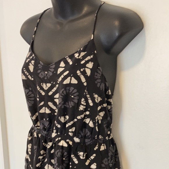 Madewell Silk Black Mini Dress Size 4 - Picture 3 of 6